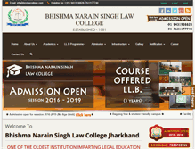 Tablet Screenshot of bnslawcollege.com